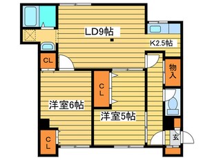 コｰポ月寒の物件間取画像